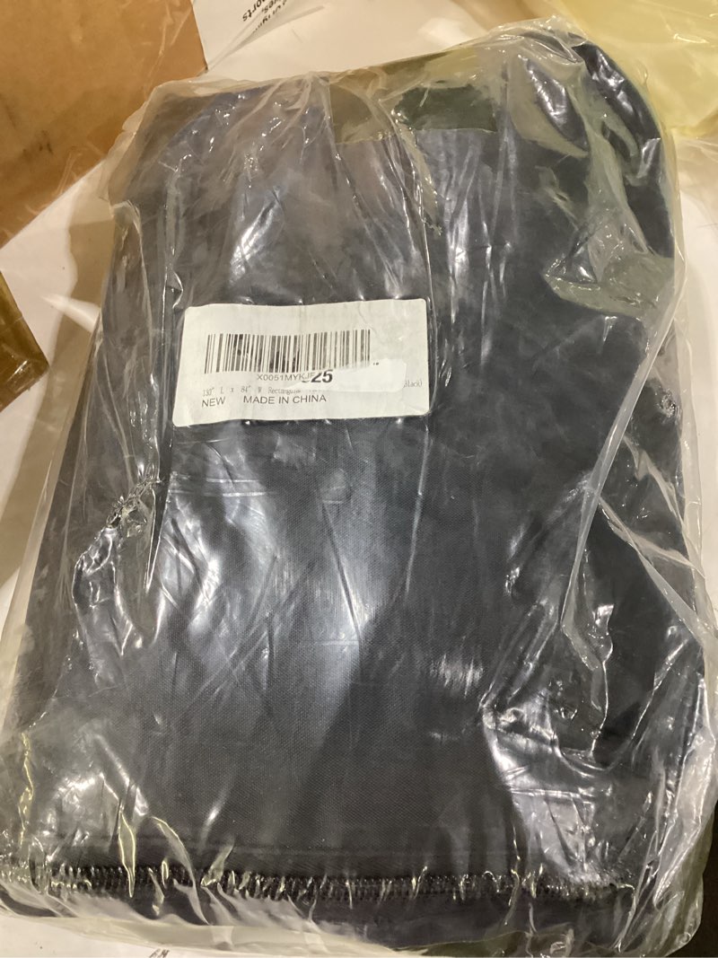 Condition photo showing New/Like New for 130" l x 84" w rectangular inflatable pool cover, fits pool under 11 x 7 ft, made of 210d heavy-duty waterproof oxford fabric, built-in elastic band and extra buckle to prevent slipping (blue)