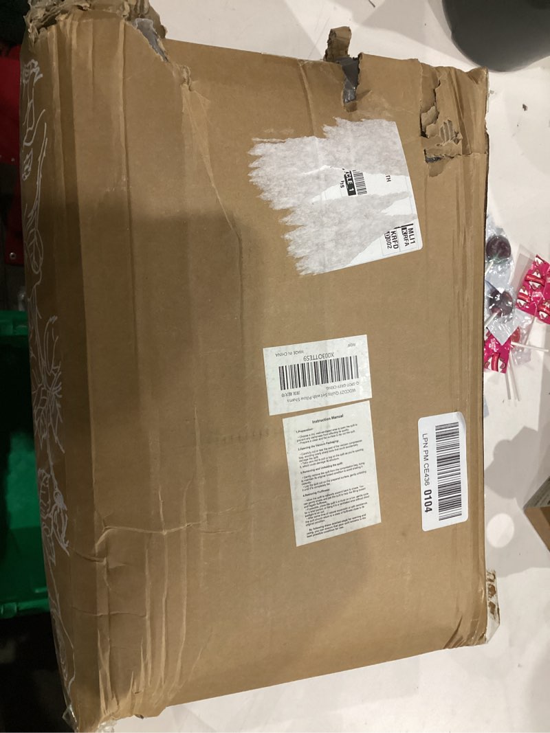 Condition photo showing As Is for WDCOZY Dark Grey California Cal King Size Quilt Bedding Sets with Pillow Shams, Deep Oversized Lightweight Bedspread Coverlet, Quilted Blanket Thin Comforter Bed Cover, 3 Pieces, 118x106 inches Dark Grey California King