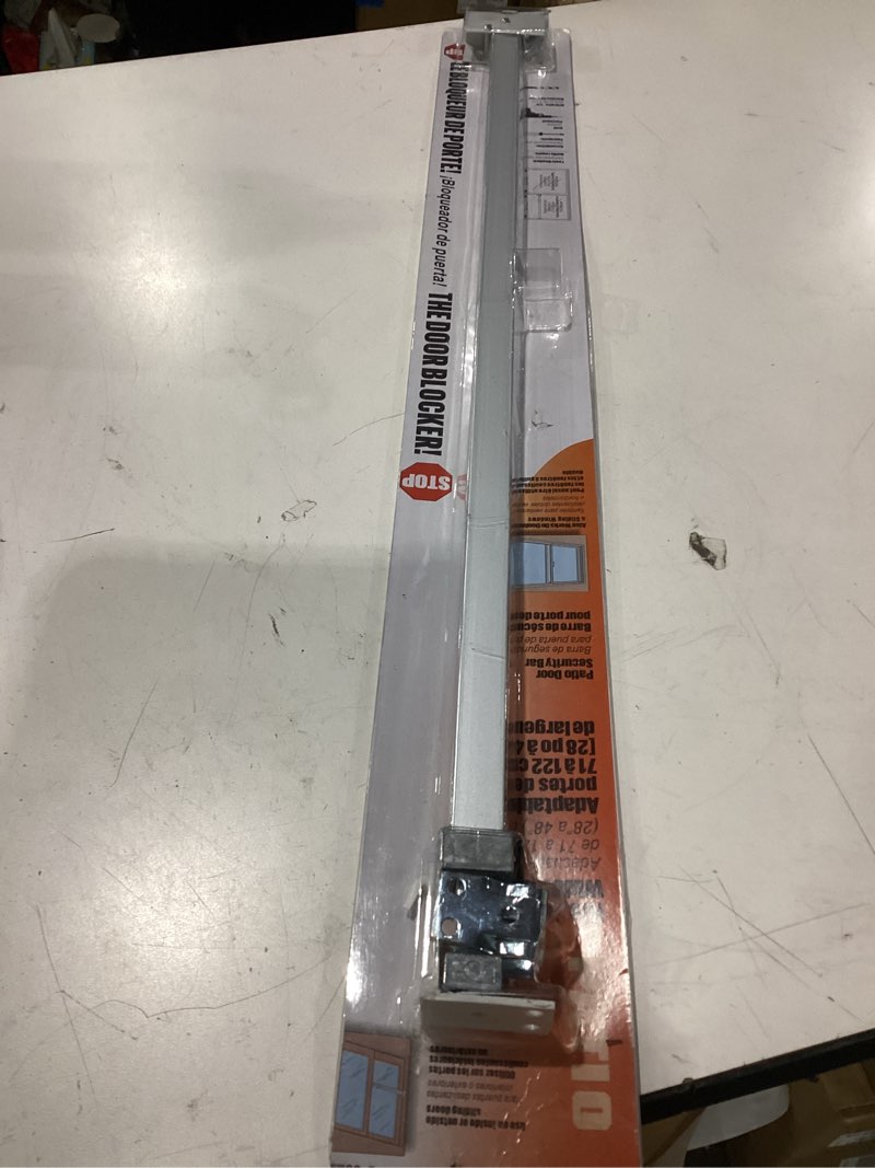 Condition photo showing New/Like New for baomain window security bar,adjustable patio door security bar,sliding door security bar,fits 28 inch to 48 inch wide door works on double hung & sliding window (silver)