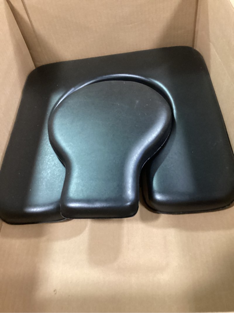 Condition photo showing Good Condition for PU Commode Seat Cushion with Sponge Padded,C Shape Waterproof Soft Pad,Suitable for Bedside Commode Chairs,Raised Toilet Seats(Black)