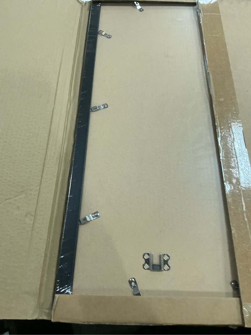 Condition photo showing New/Like New for a2 picture frame black, classic 16.5x23.4 poster frame, horizontal or vertical wall mounting, 1 pack black a2