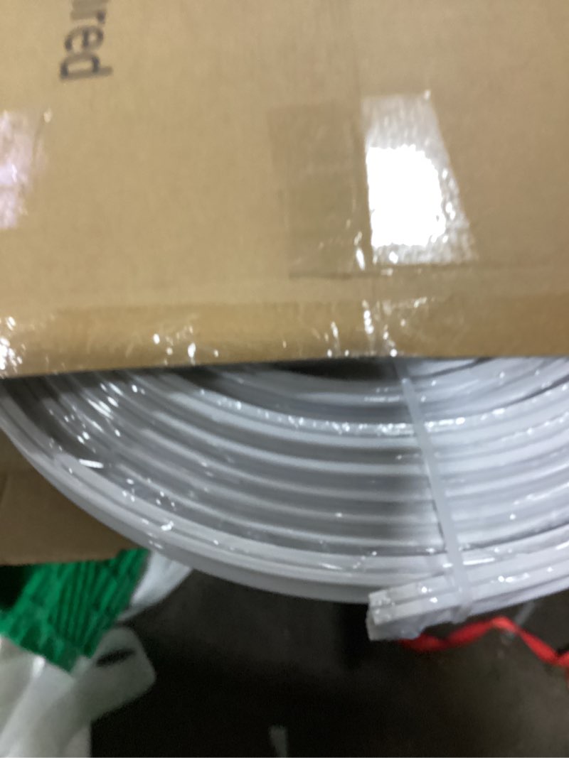 Condition photo showing New/Like New for UrbanRed Flexible Bendable Ceiling Curtain Track, 39.4FT (12m), Mount for Rail with Curtain Tracks System, Room Divider, Curtains Rod, RV Ceiling Track for Curtains, Long Curved Hospital System, White 12 Meters (39.4 ft) White