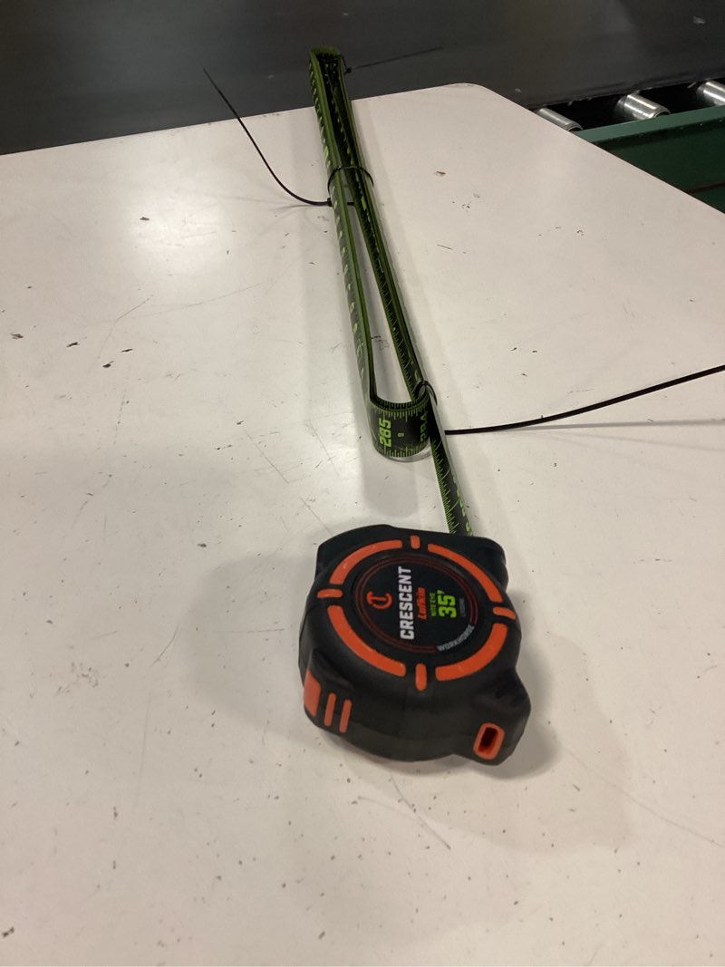 Condition photo showing As Is for crescent lufkin orange workhorse nite eye 35-ft tape measure