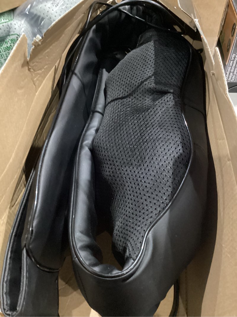 Condition photo showing Good Condition for AERLANG Shiatsu Back and Neck Massager, Back Massager Deep Tissue Kneading Neck and Shoulder Massage with Heat, Electric Massage Pillow Fathers Day Gift Ideas from Daughter Son(NOT Cordless) Black