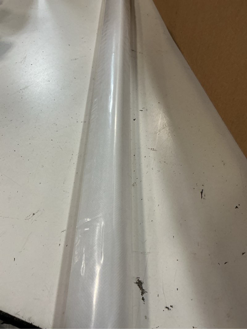 Condition photo showing New/Like New for 2-pack ultra clear shower door bottom seal (3/8'' x 39'', polycarbonate) frameless glass shower door seal strip shower door sweep - stop shower leaks and create a water barrier standard - 3/8 inch (10mm) - n/a