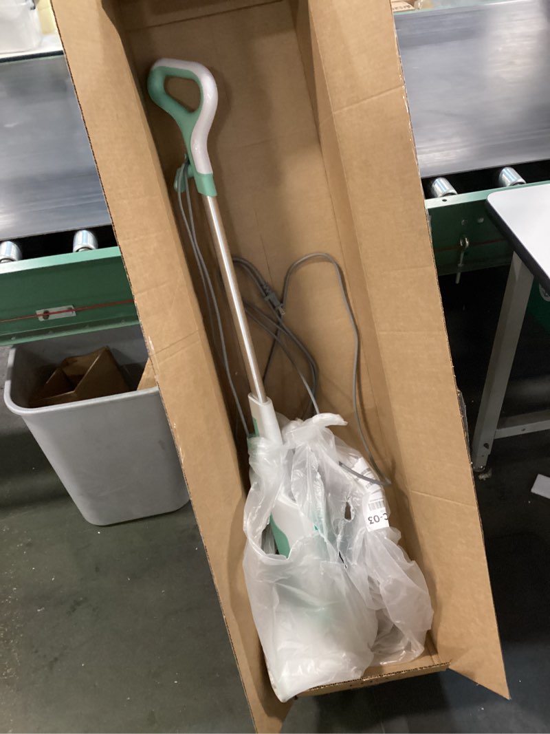 Condition photo showing As Is for Shark Steam Mop with 2 Machine Washable Dirt Grip Pads, Removable Water Tank, Lightweight, Steam Cleaner for sealed Hard Floors, Marble, Stone, Hardwood, Tile, Laminate, White/Seafoam, S1000 Steam Starter
