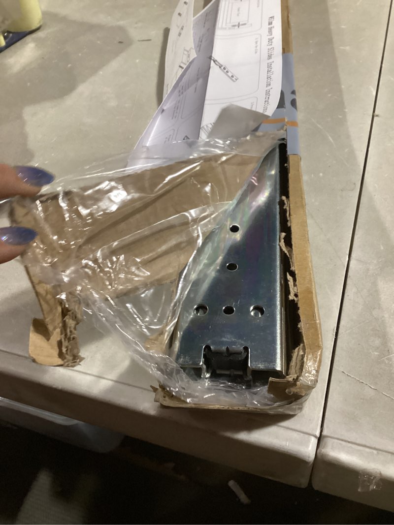 Condition photo showing Good Condition for VADANIA 48" Heavy Duty Drawer Slide with Lock #VD2053, 2" in Width, 3-Fold Full Extension, Ball Bearing Lock-in & Lock-Out, Side Mount, 1-Pair #vd2053 48 Inch
