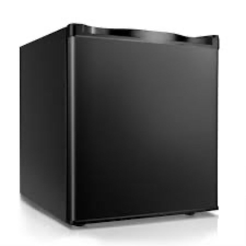SIMZLIFE 17.5 in 1.1 cu. ft. Compact Mini Freezer with Reversible Door, Upright Freezer and Odor prevention in Black