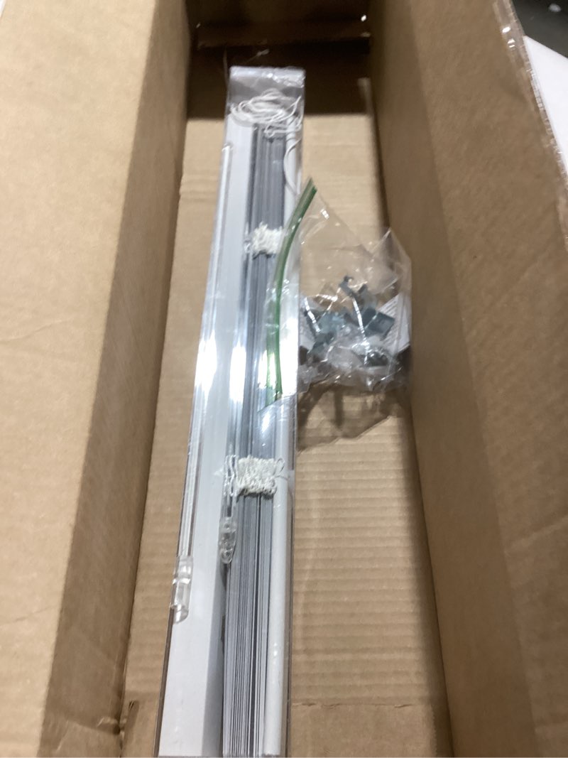 Condition photo showing Good Condition for YIIBAII Mini Blinds Suitable for 20" W x 64" H Windows 1" Aluminum Horizontal Venetian Blinds Darkening with Rope and Pole can Mounted Inside or Outside White 20"W x 64"H