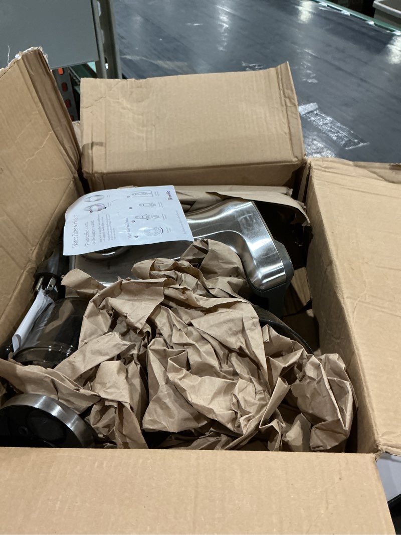 Condition photo showing As Is for breville bcg820bss smart grinder pro for coffee and espresso, brushed stainless steel brushed stainless steel 18 oz coffee bean capacity
