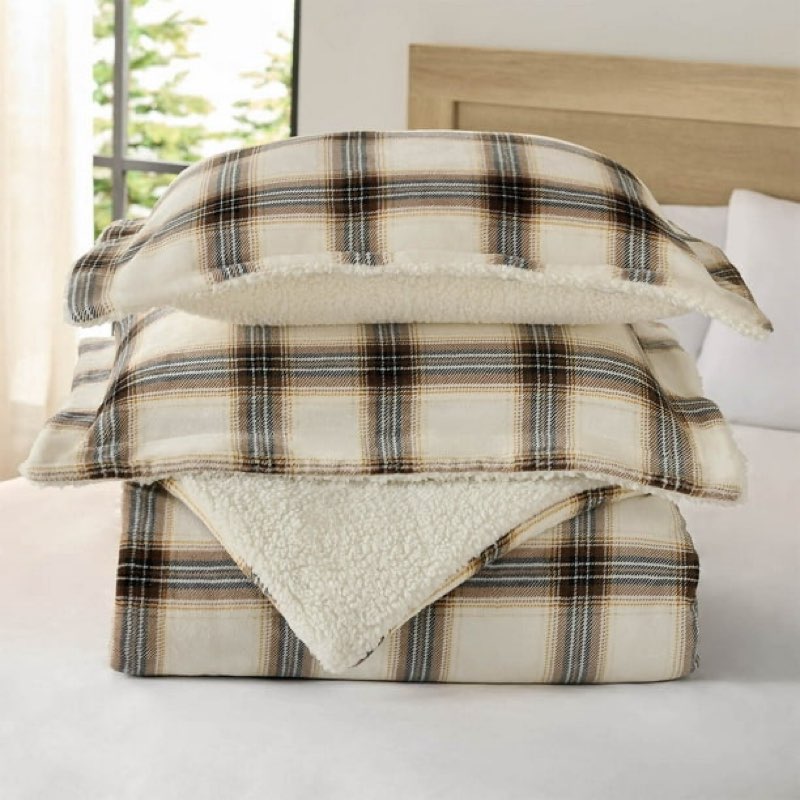 member's mark 3-piece printed plush comforter set king
