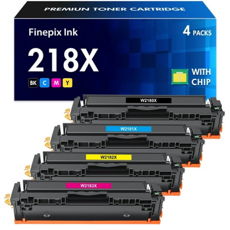 e-z ink 218x with chip compatible for hp 218x toner cartridges $142.99 4 pack 218a toner for hp color laserjet pro mfp 3301fdw t... office product x004u1hu59 pcha-ez/h218x-4p-123-v2.1- v1.c112 810185334520 (sold by pchannel-store)