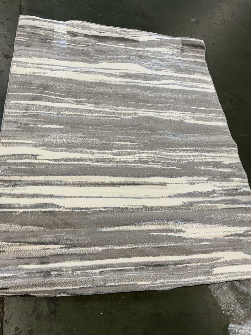 River area rug 5x7” grey /Beige 