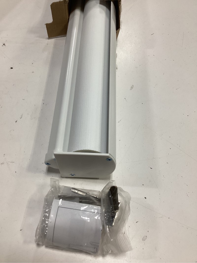 Condition photo showing Good Condition for chrisdowa cordless zebra blinds for windows, dual layer free-stop light filtering window roller shades, pull down privacy zebra shades for home, office, bedroom, door (20" w x 72" h, white) 20"w x 72"h white