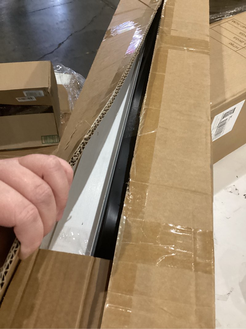 Condition photo showing Good Condition for 16.5FT Garage Door Seals Kit, Heavy Duty U&O Shape with Extended 3.35FT x5 Aluminum Tracks & 5CM Brush, Weatherproofing Garage Door Weather Stripping Rubber Kit with Oxidized Frosting Process
