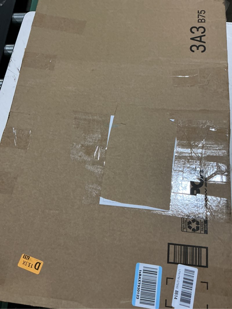 Condition photo showing Good Condition for goozii puppy playpen indoor for small dogs, portalble pet dog play pens kennel crate with top cover floor door enclosed for large cats animal as dog lovers (black, medium size) black m [35.5" x 35.5" x 23.1"]