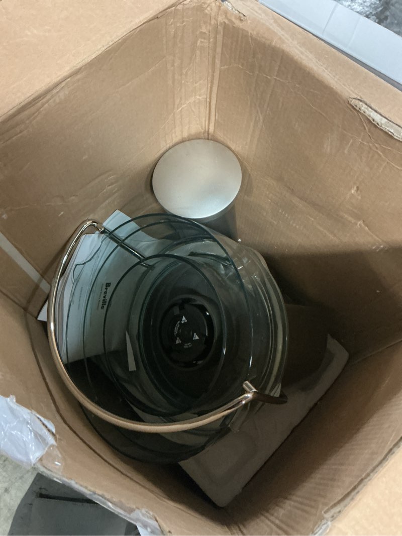 Condition photo showing As Is for Breville BJE200XL Juice Fountain Compact Centrifugal Machine, 25 fl oz, Silver