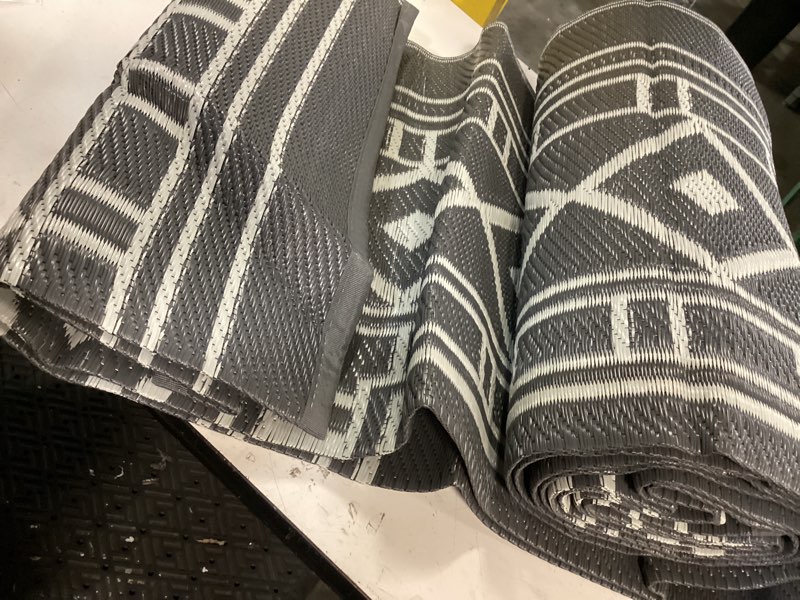 Condition photo showing Good Condition for (unknown size) reversible plastic straw area carpet waterproof camping outside mat for deck