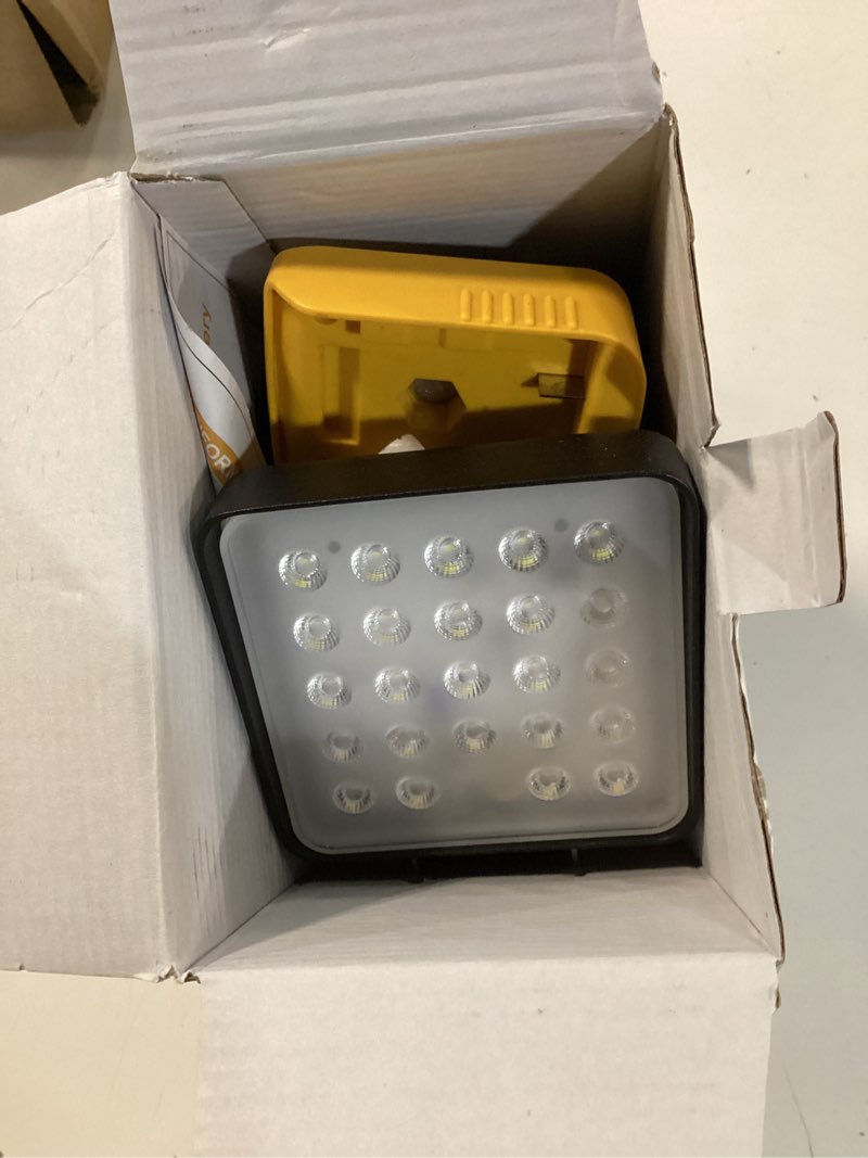 Condition photo showing Good Condition for 2 pcs cordless led work light for dewalt 20v max battery, 112w 11200lm battery light for dewalt 20v tools, portable outdoors flood lighting with usb & type-c charging port, low voltage protection 11200lm - 2 pack