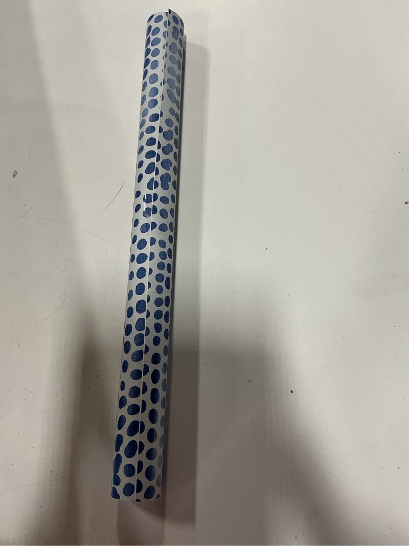 Condition photo showing Good Condition for Tempaper Blue Moon Moire Dots Removable Peel and Stick Wallpaper, 20.5 in X 9 ft, Made in The USA