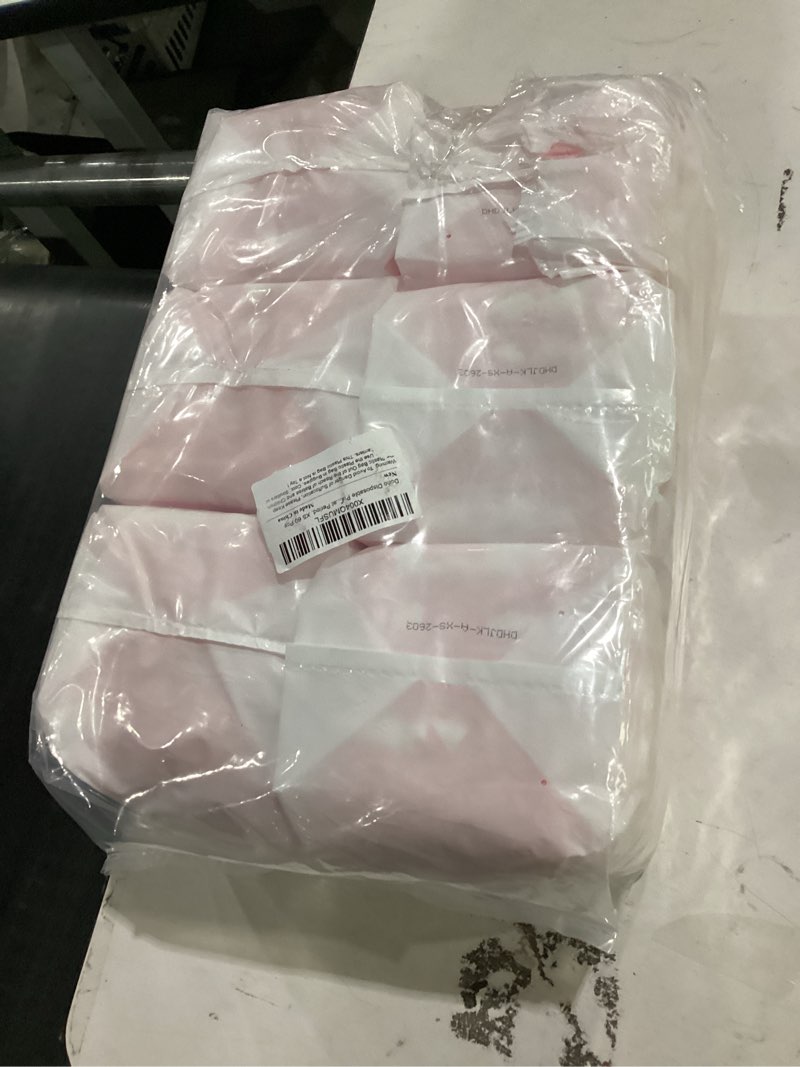 Condition photo showing New/Like New for dono disposable pull it up female dog diapers, 360° stretchy waist puppy diapers, super-absorbent doggie diapers with rapid-dry technology leak-proof design for doggy in heat period, xs 60 pcs xs 60.0