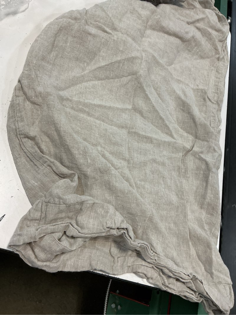 Condition photo showing Good Condition for quince european linen sham set of 1, king, natural chambray, 20x40 in king pillowcase