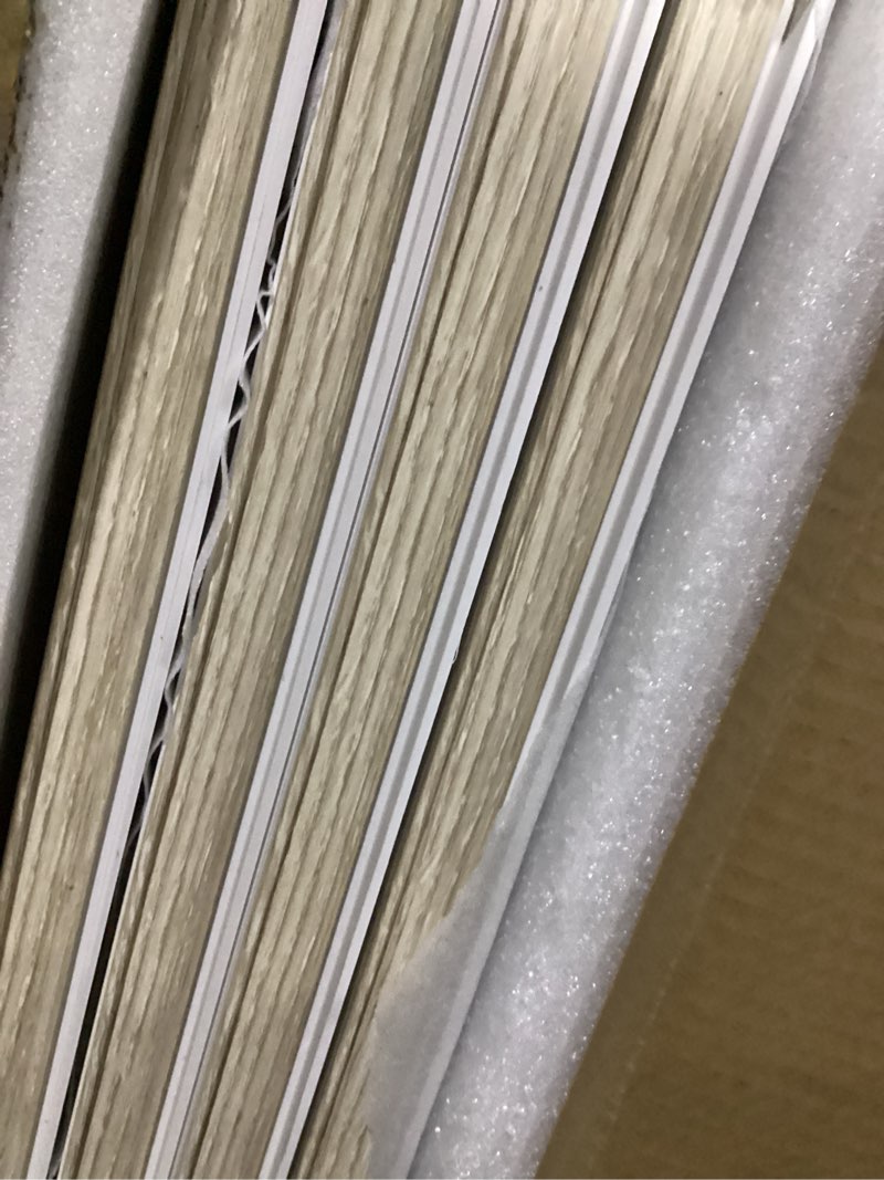 Condition photo showing Good Condition for wpc slat wall panels 8 pack 96" x 8.2", waterproof fluted wall paneling, accent 3d wall panel for wall decor, bathroom, bedroom, office - widen low grille elm (cover approx.44 sq.ft) 96 x 8.2 inch elm