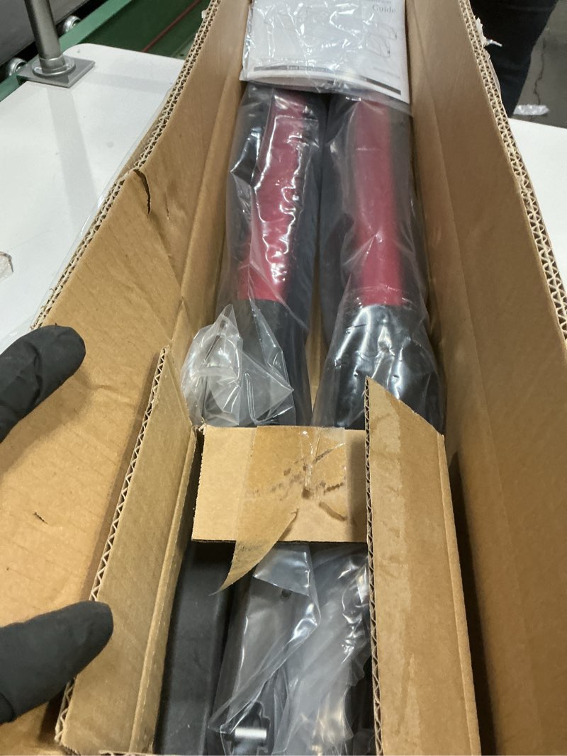Condition photo showing Good Condition for 16.3 Inch Ski and Snowboard Rack for Car Roof, with TPV Rubber Padding and Lock, Fit 2 Pairs of Skis or 2 Snowboards, Mounting System Fits for Square/Round/Aero/Oval Cross Bars, Red Red 16.3 Inch