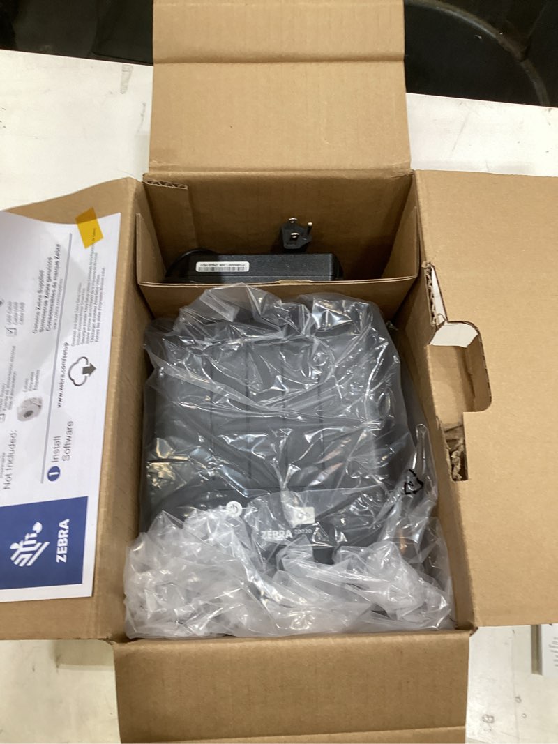 Condition photo showing As Is for zebra zd220 thermal desktop printer 4"| 203 dpi | no ink required | usb connectivity | 2 year warranty | direct thermal | z-spark series