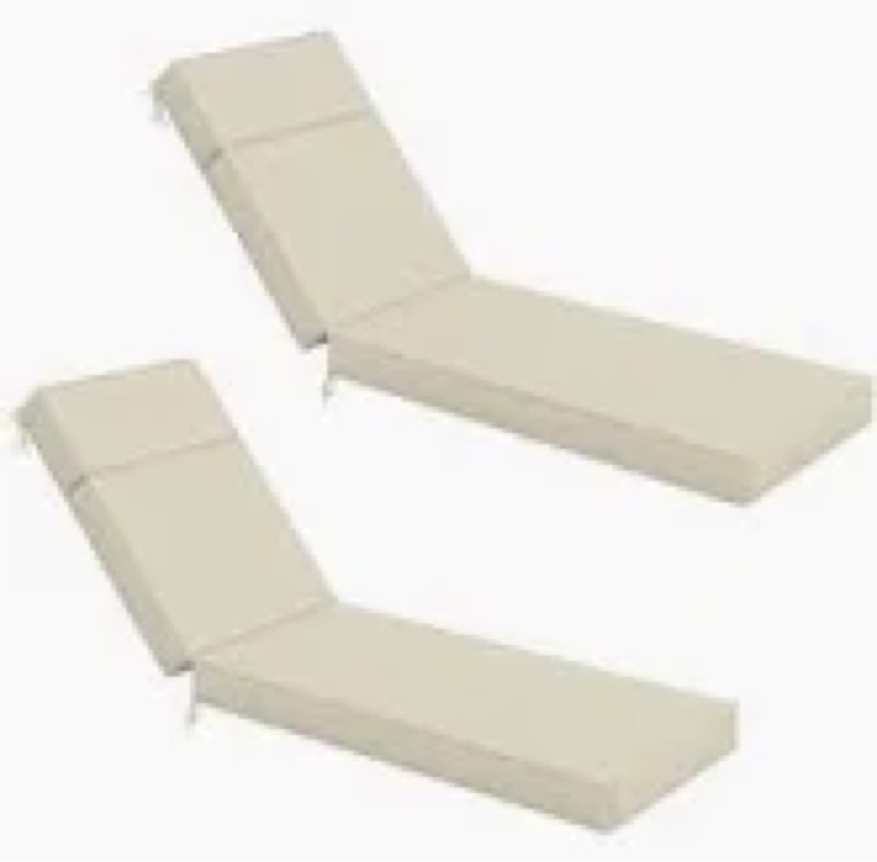 wynee outdoor 4'' chaise lounge cushion
