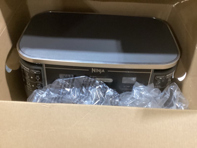 Condition photo showing Good Condition for Ninja DZ401 Foodi 10 Quart 6-in-1 DualZone XL 2-Basket Air Fryer with 2 Independent Frying Baskets, Match Cook & Smart Finish to Roast, Broil, Dehydrate for Quick, Easy Family-Sized Meals, Grey