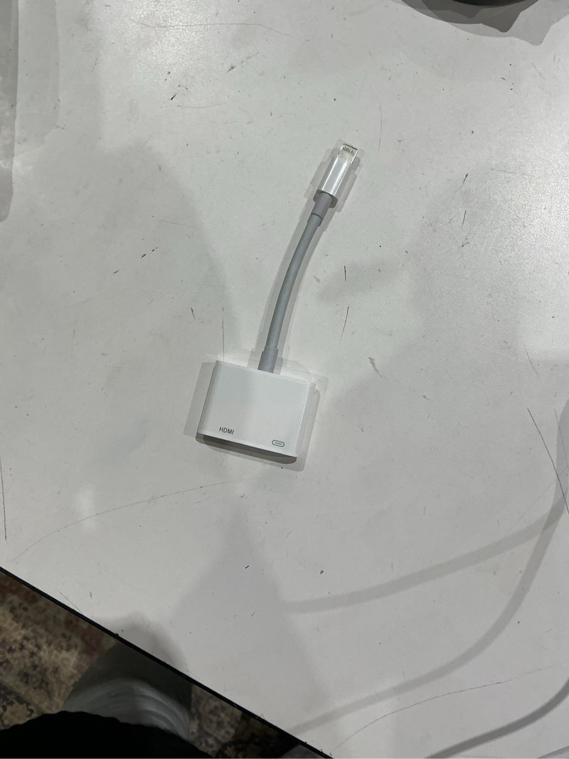 Condition photo showing Good Condition for apple mfi certified lightning to hdtv digital av adapter 1080p hd video sync screen connector cable with charging port compatible with iphone 14/13/12/11/ x/ 8/7/ ipad on hdtv/projector/monitor