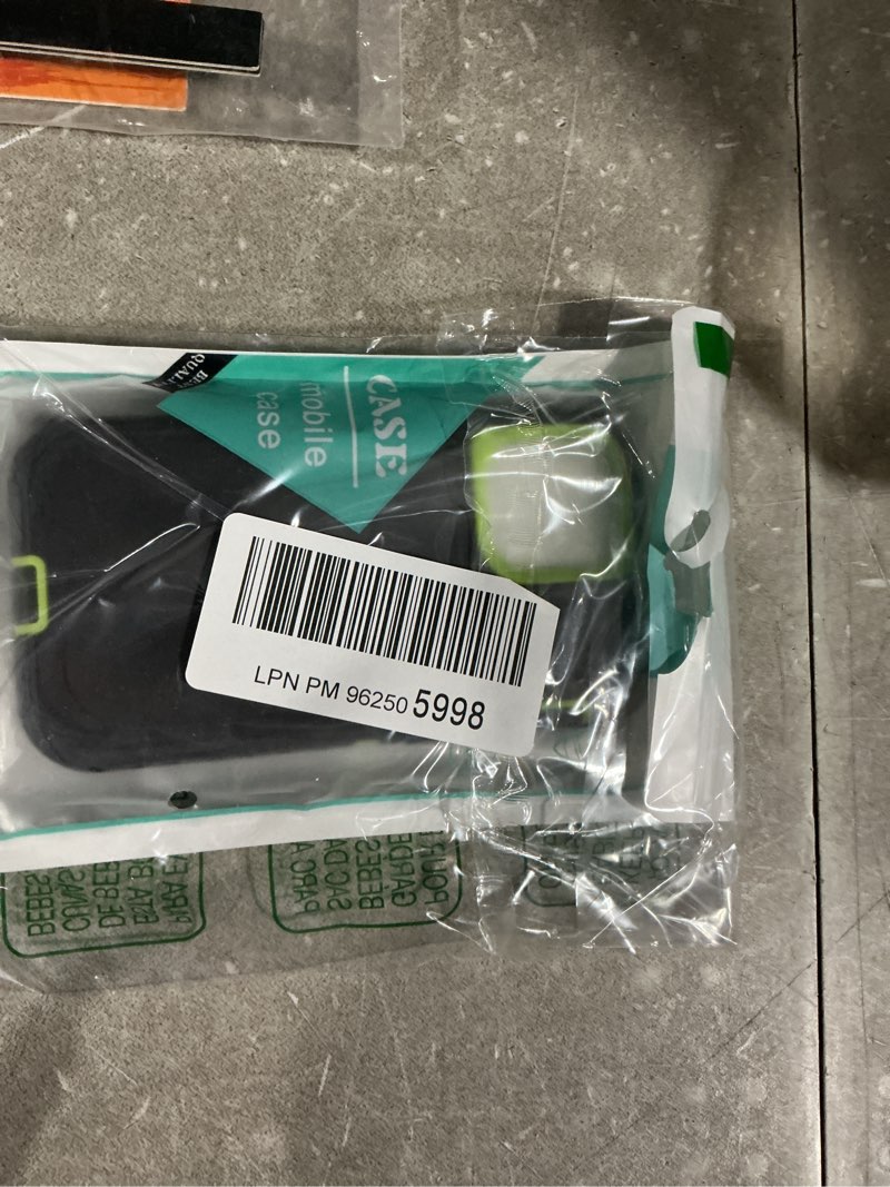 Condition photo showing Good Condition for for iPhone 12 Mini Case with 2 Screen Protector Tempered Glass, Heavy Duty Full Protection Cover Military Grade Shockproof Drop-Proof Phone Case 5.4" (Black+Green) iPhone 12 Mini Case 12 Mini-Black Green