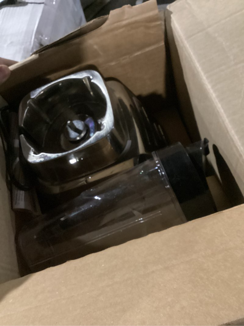 Condition photo showing As Is for Oster - Pro® 1200 Plus Blend-N-Go® Smoothie Cup - Brushed Nickel