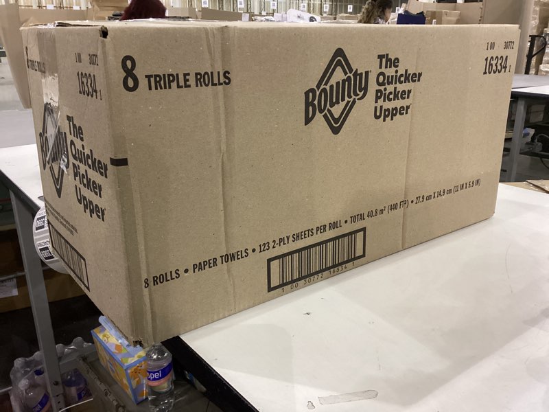 Bounty paper towels 8 triple rolls