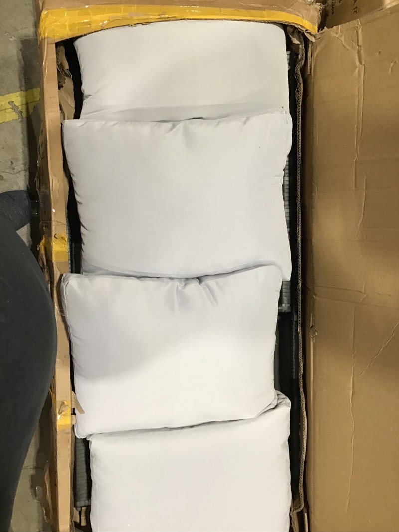 hinesville 7 piece rattan lounge dining with cushions
incomplete 