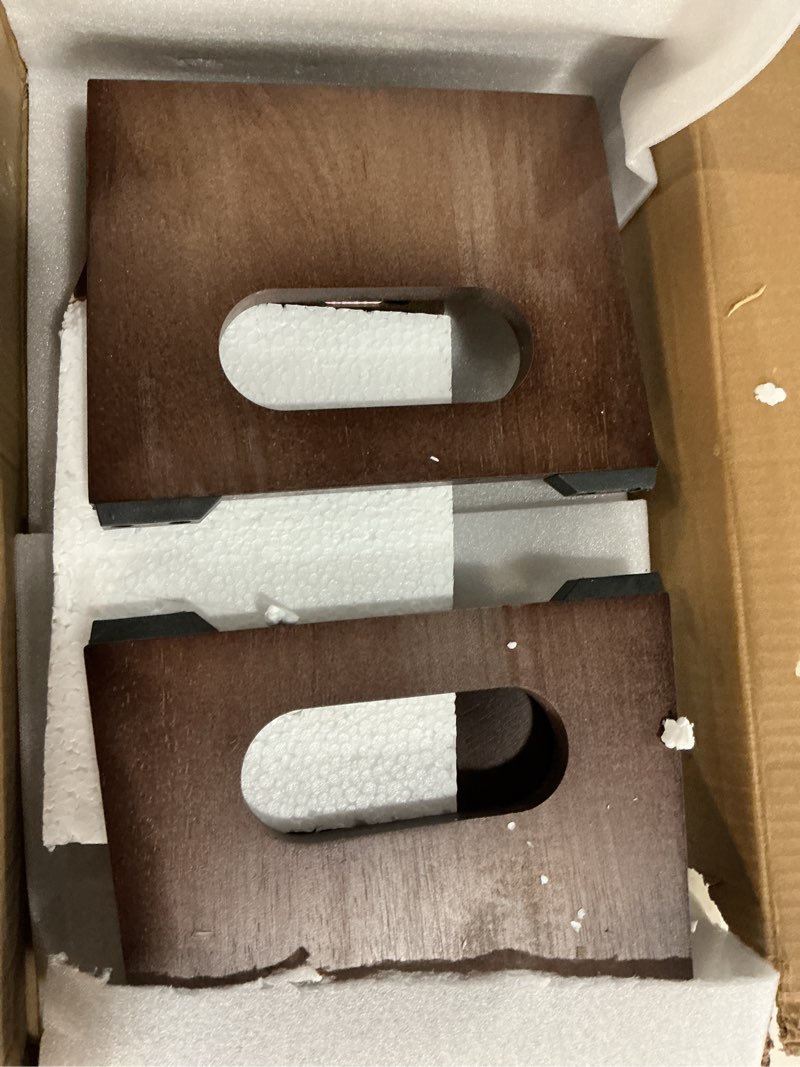 Condition photo showing As Is for yose squatting potty for adults, foldable bamboo toilet stool squat adult, no assembly required, sturdy poop stool adult for small bathrooms, space-saving bathroom foot stool 1pack, walnut brown