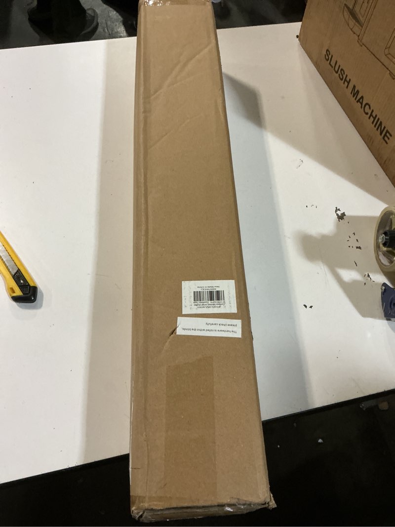 Condition photo showing New/Like New for LazBlinds Cordless Bamboo Roman Shades, Privacy Blinds for Interior Windows, Room Darkening Roll Up Bamboo Blinds for Home & Patio, 27.5" W x 64" H, Highfield Teak Pricacy - Highfield Teak 27 1/2" W x 64" H