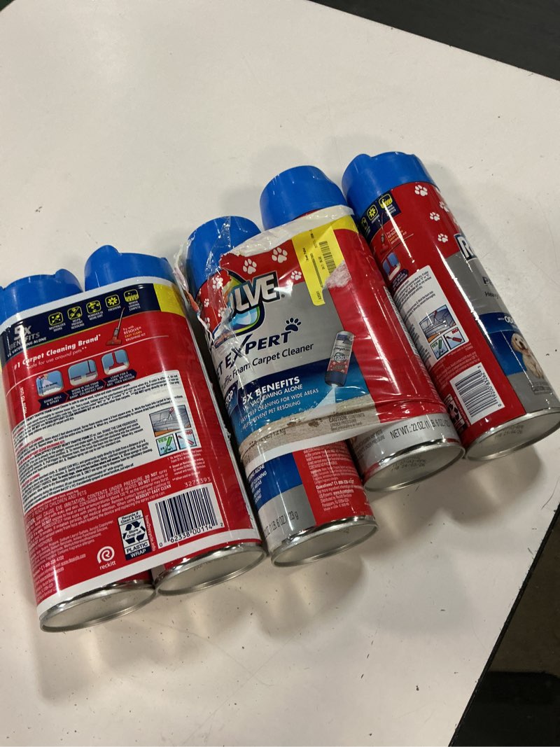 Condition photo showing Good Condition for resolve pet expert high traffic carpet stain cleaner solution and odor remover foam  22 oz  5 count