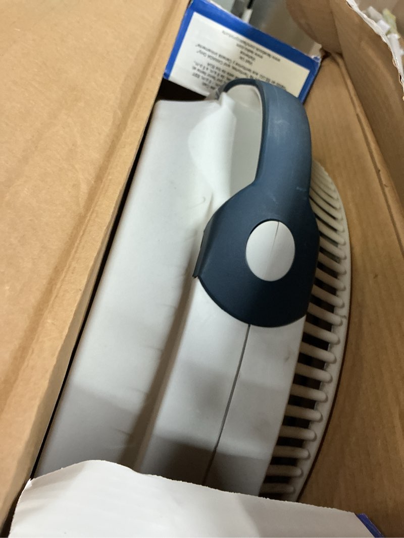 Condition photo showing As Is for lasko wind machine fan, air circulator fan with 3 speeds, 20" model 3300, gray