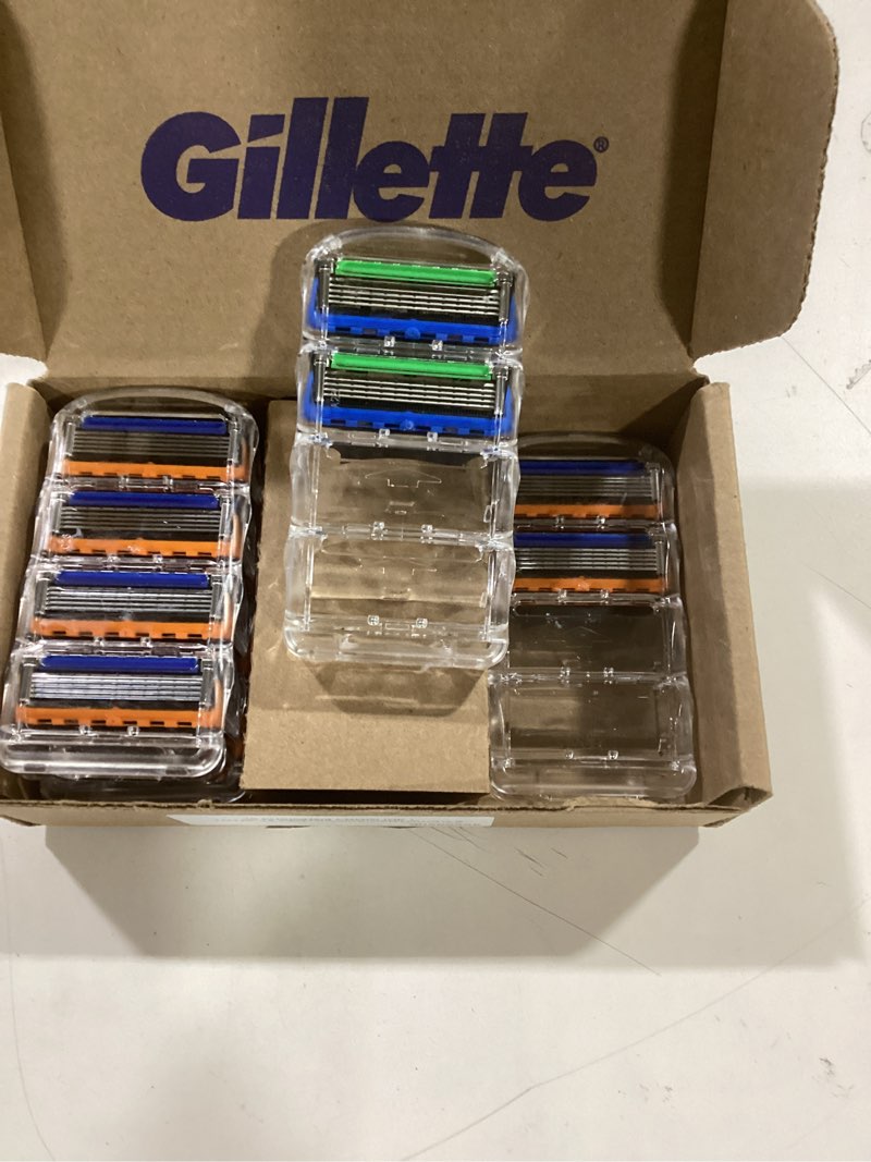 Condition photo showing As Is for Gillette Fusion5 Men's Razor Blade Refills, 10 Count + Fusion5 ProGlide Razor Blade Refills - 2 Count