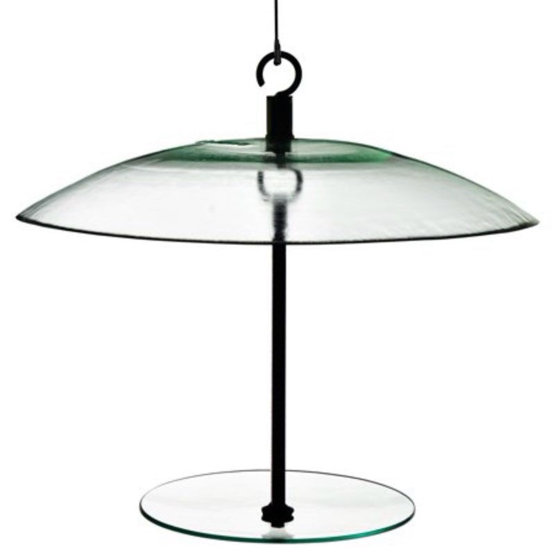 Mosaic Birds 360 Degree Seed Cylinder Feeder  M391-200  15 Inch wide  Clear