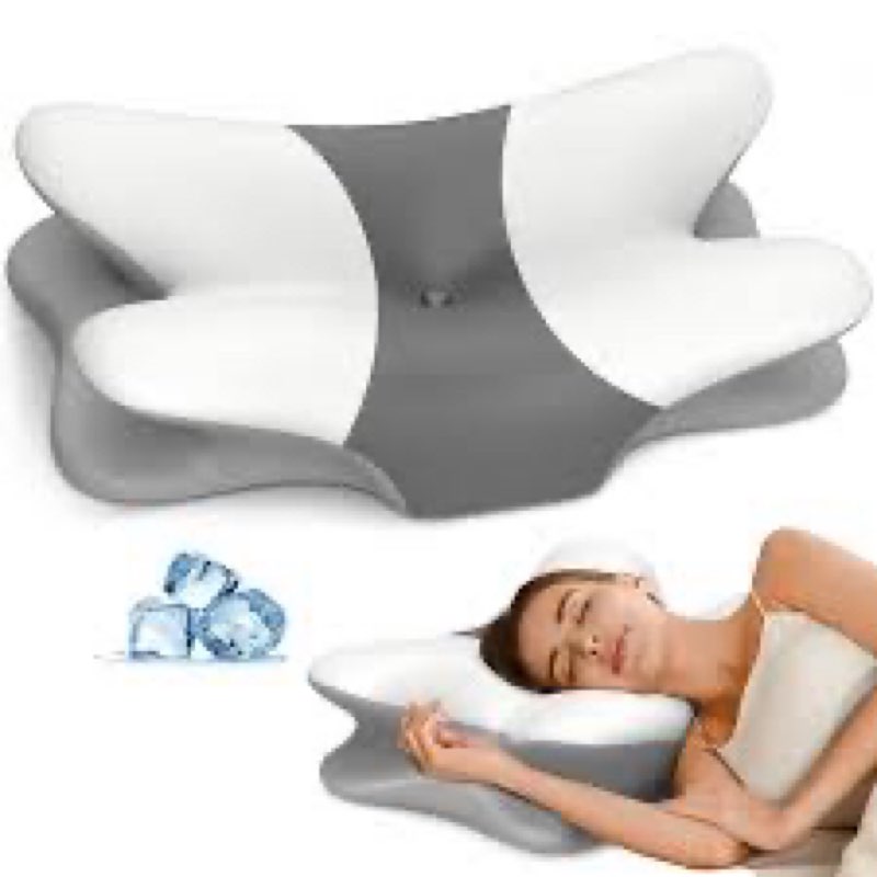 Besyodo Cervical Pillow for Neck Pain Relief - Ergonomic Neck Pillow for Sleeping, Contour Memory Foam Pillows Side Sleeper Pillow for Neck Support, Bed Pillow for Back Stomach Sleepers