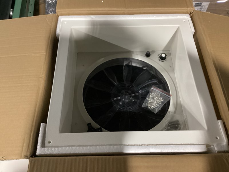 Condition photo showing Good Condition for rv roof vent fan, 12v dc 14" super quiet reliable manual rv roof fan, 3-speed, reversible without led