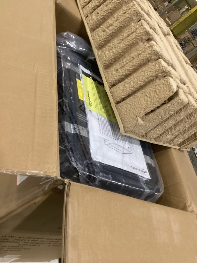 Condition photo showing Good Condition for amazon basics 200-sheet auto feed cross cut paper shredder with pullout basket, black 200 sheet black