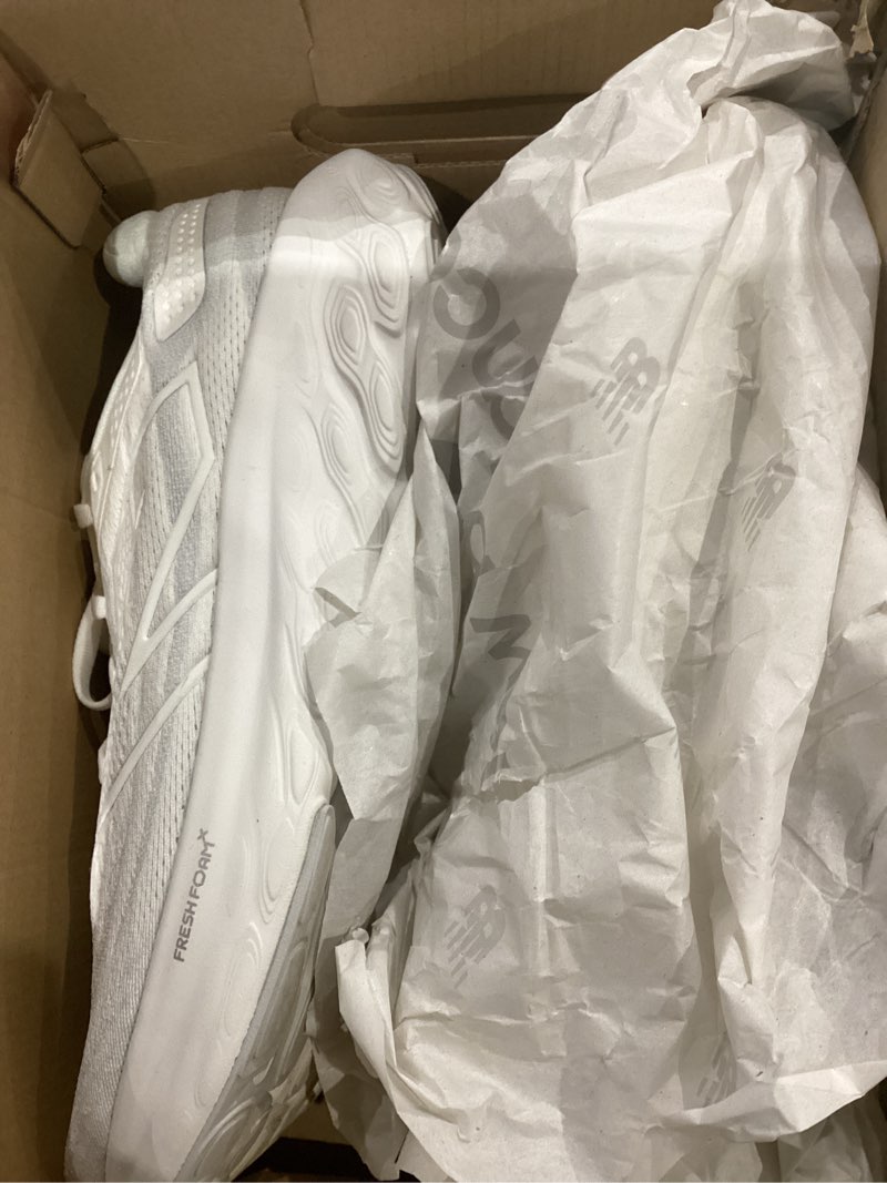 Condition photo showing Good Condition for New Balance Women's Fresh Foam X 1080 V13 Running Shoes 11 White/Silver Metallic