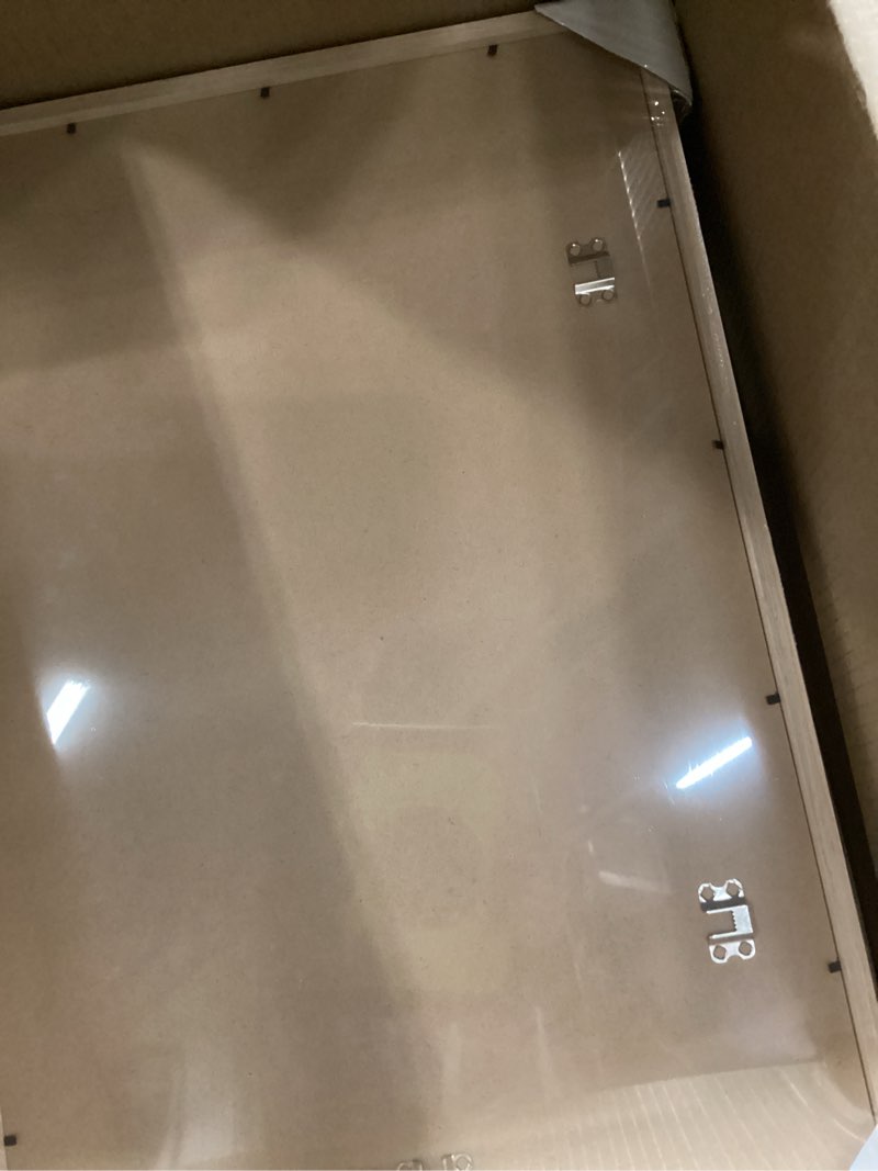 Condition photo showing New/Like New for Yaetm 16x24 Picture Frame Set of 2, Natural Solid Oak Wood Poster Frame 16x24 for Wall Gallery, Horizontal and Vertical Wall Mount (2 pack, Oak) 16"x24", 2 pack Oak