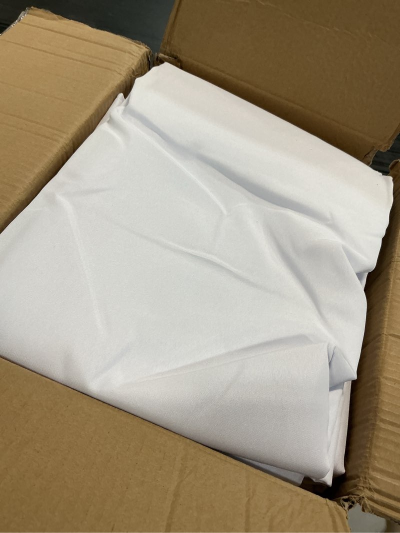 Condition photo showing Good Condition for sancua 6 pack white tablecloth 90 x 156 inch - rectangle table cloth for 8 feet tables stain and wrinkle resistant washable polyester table cover for dining wedding banquet party buffet restaurant white 6 pack 90x156 inch