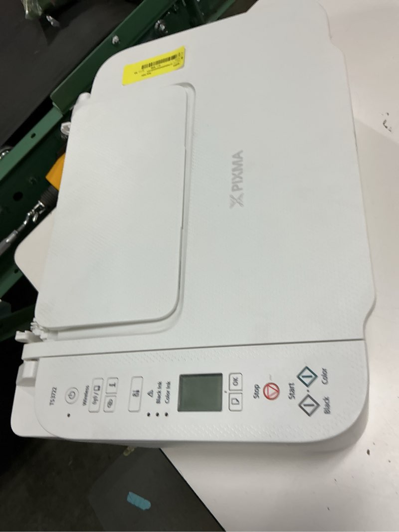 Condition photo showing As Is for canon pixma ts3722 wireless all-in-one inkjet printer for home office