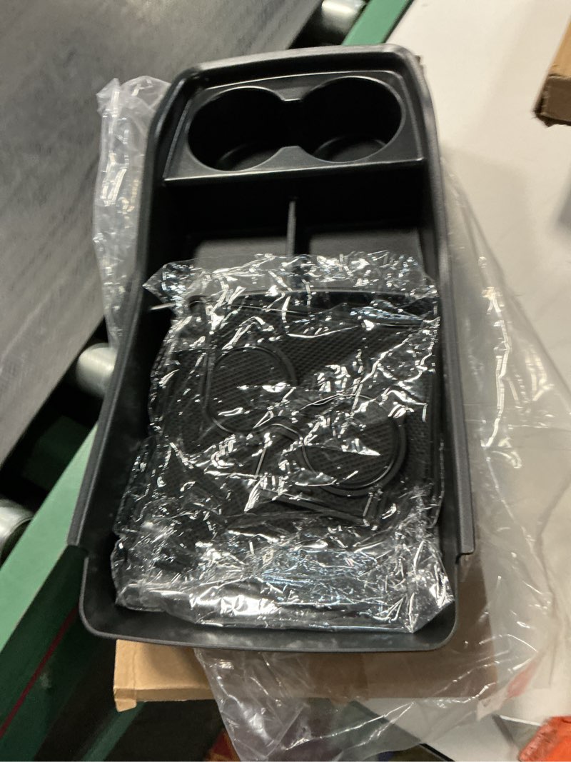 Condition photo showing Good Condition for bestevmod for ev9 lower center console organizer tray interior accessories storage box abs material with pvc trim compatible with 2024 2025 2026 kia ev9 accessories (v2)